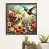 Diamond Painting-DIY Full Round Drill Bird Dog(40*40CM)
