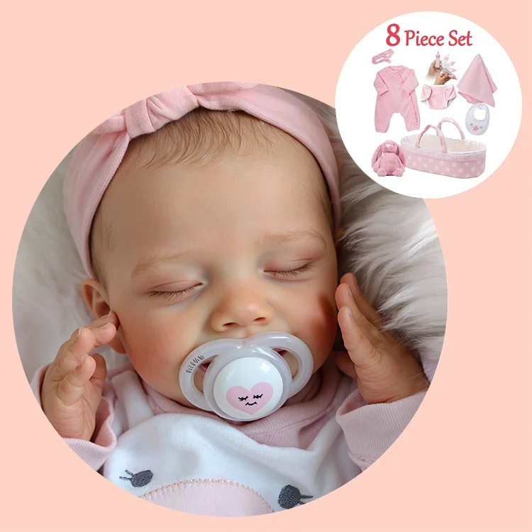 Rsgdolls® Soft Touchable Feel 12'' Realistic Reborn Baby Girl Doll Theresa with Free Gift Box：Realistic Reborn Baby Dolls By Rsgdolls®
