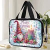 DIY Gnome Diamond Painting Bling Strass Make-up Tasche große Aufbewahrungstasche