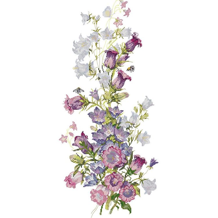 Joy Sunday - Spring - 14CT 2 Strands Threads Printed Cross Stitch Kit - 63x32cm(Canvas)