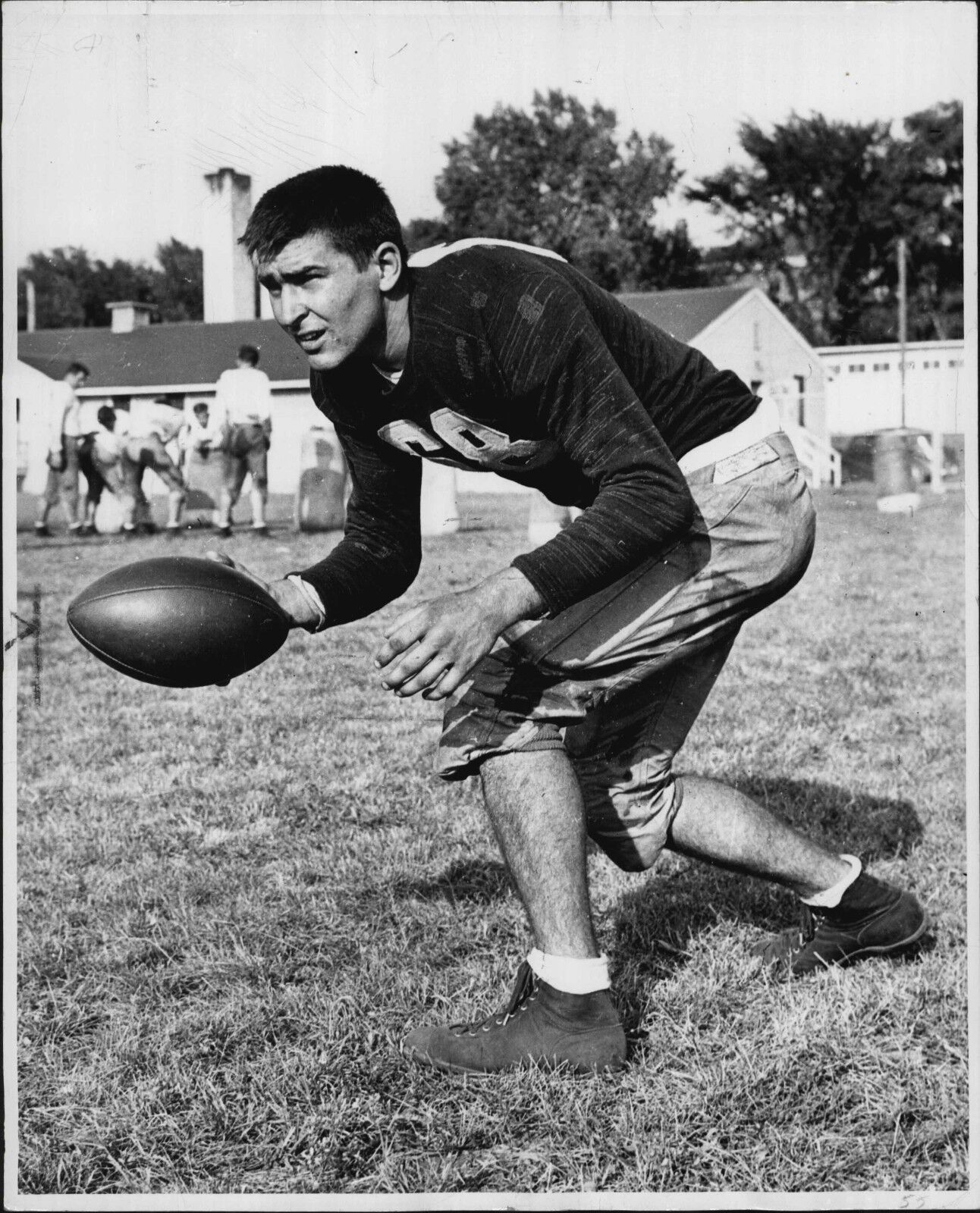 Marshall University Football Don Sovell 1949 Press Wire Photo Poster painting