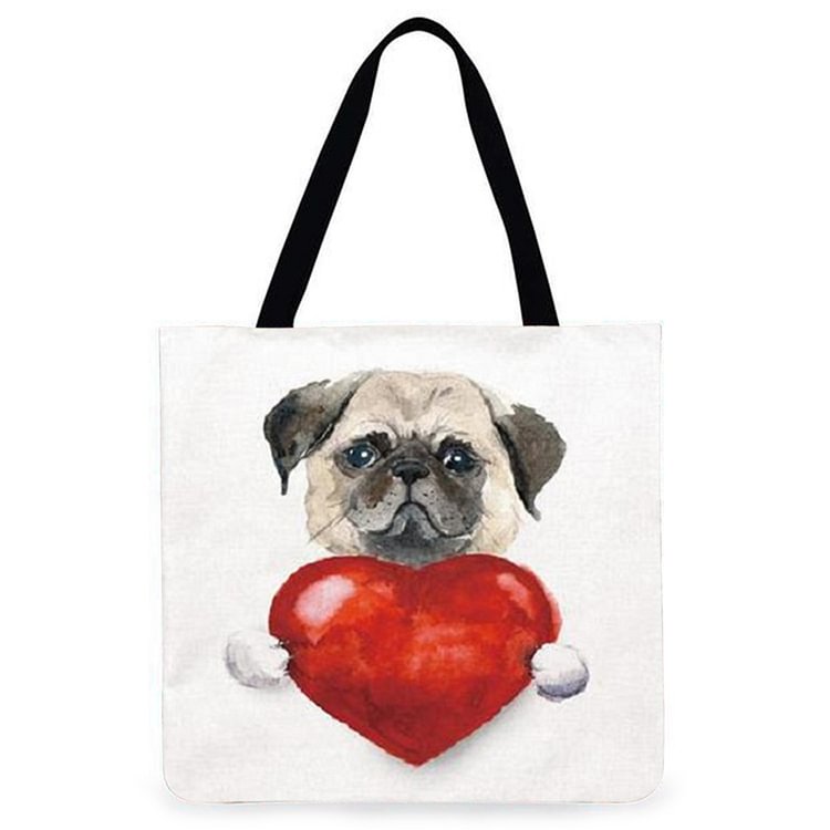 Cartoon Animal - Linen Tote Bag