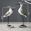Mediterranean Vintage 3D Seabird Decorative Ornament (Pair)