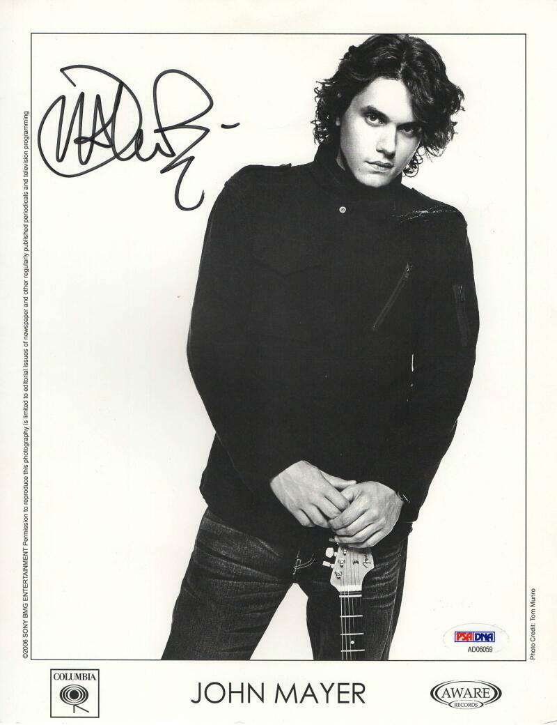 JOHN MAYER SIGNED AUTOGRAPH 8x10 Photo Poster painting - GRATEFUL DEAD & COMPANY STUD, RARE PSA