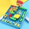 Desktop Maze Game, Plastic Maze Puzzle Game Parent Child Interaction Color Awareness 8 Barriers For Bedroom