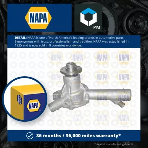 Water Pump fits MERCEDES SLK230 R170 2.3 96 to 00 M111.973 Coolant NAPA Quality Parts