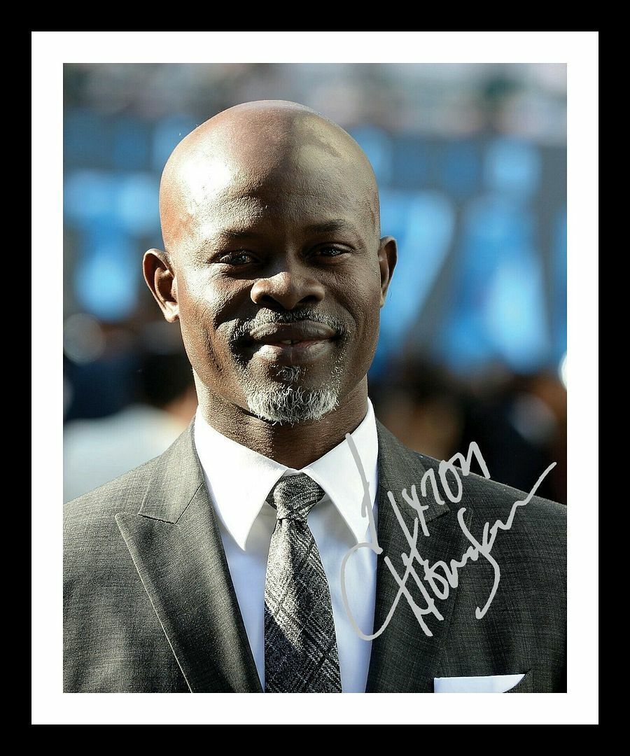 Djimon Hounsou Autograph Signed & Framed Photo Poster painting