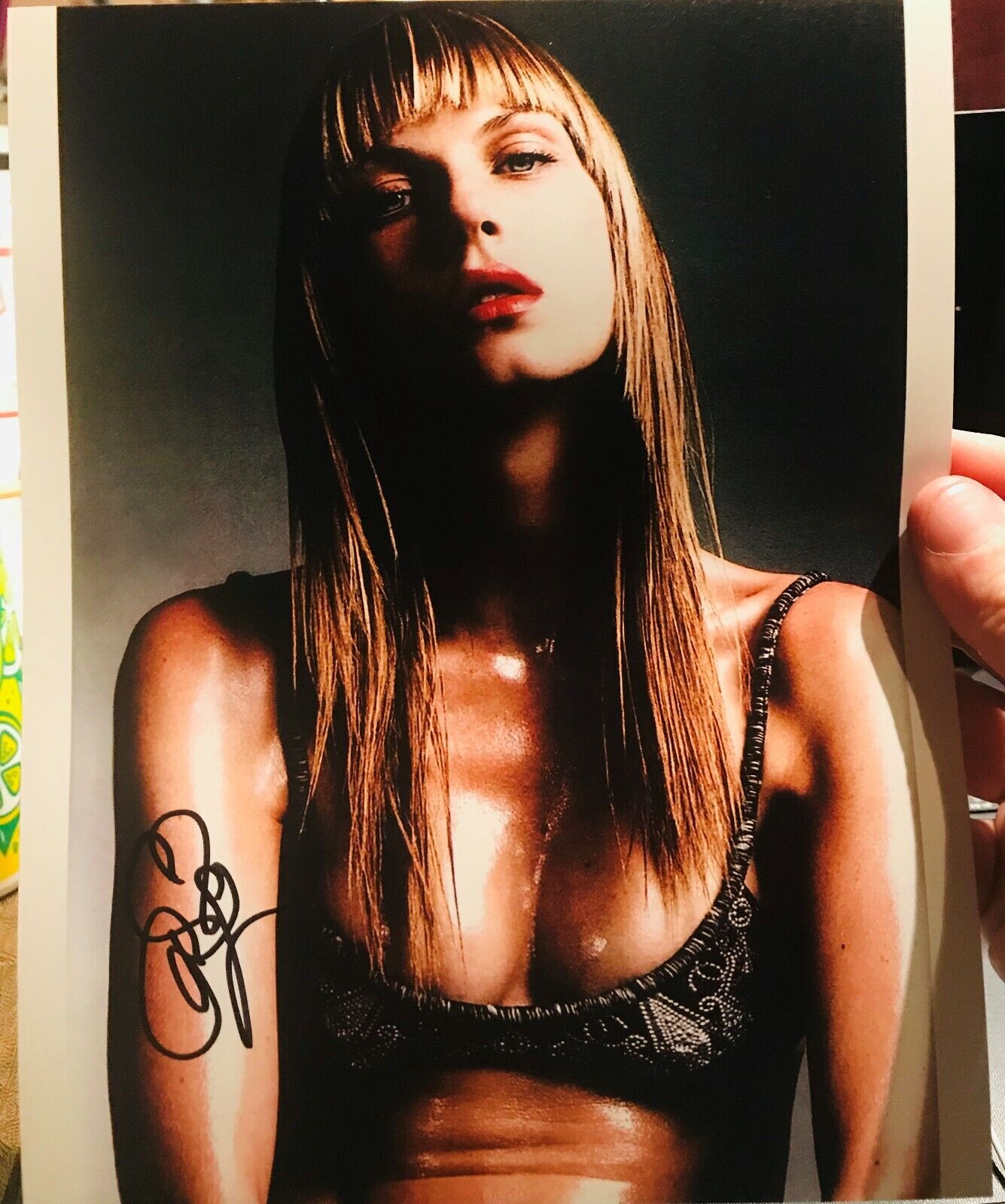 Angela Lindvall model autographed Photo Poster painting signed 8X10 #1 sexy