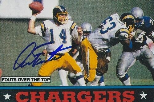 Dan Fouts Signed - Autographed San Diego Chargers 4x6 Photo Poster painting with RDM Certificate