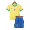 Brazil Home Kids Soccer Jerseys Kit Copa America 2024