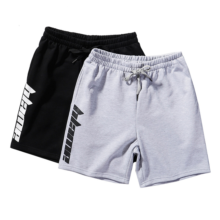 Mens Fashion Terry Drawstring Custom Logo Blank Summer Jogger Cotton Fleece Sweat Men's Shorts