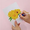 12pcs Flowers 5D DIY Square Drill Diamond Painting Kits for Adults Beginners Home Decor Diamonds Paintings Gem Art 5.91x7.09in