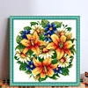 Flower - 9CT Partial Beaded Cross Stitch Kit(36x36cm)
