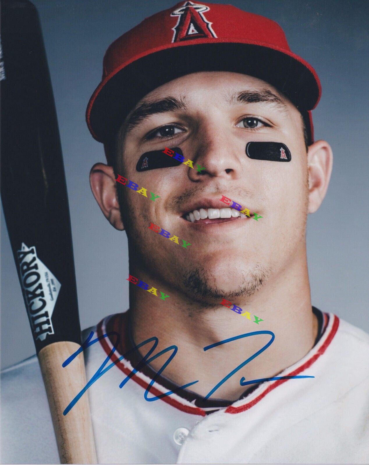 MIKE TROUT LA ANGELS Signed Autographed 8x10 Photo Poster painting Reprint