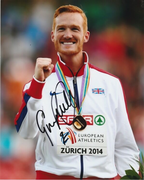 Greg Rutherford Great Britain Long Jump Autographed Signed 8x10 Photo Poster painting COA