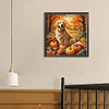 Diamond Painting-DIY Full Round Drill Autumn Dog(40*40CM)