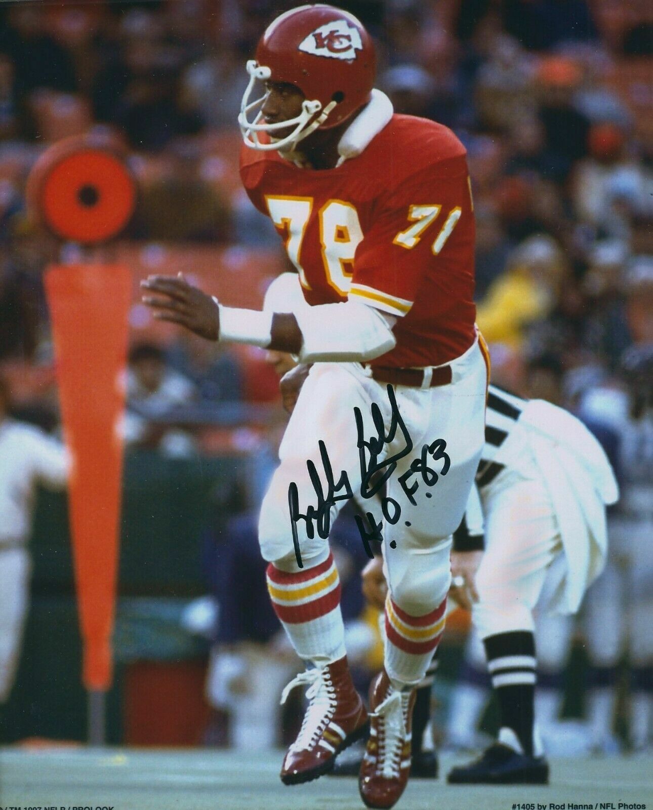 Bobby Bell Autographed Signed 8x10 Photo Poster painting ( HOF Chiefs ) REPRINT