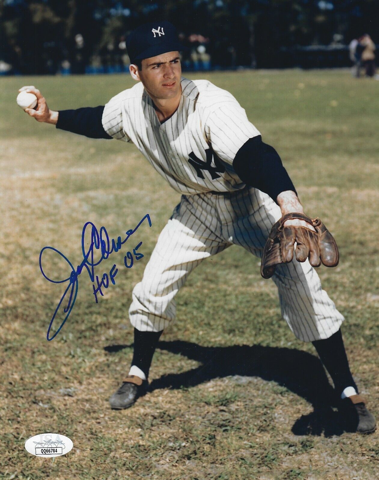 Autographed 8X10 Jerry Coleman HoF '05