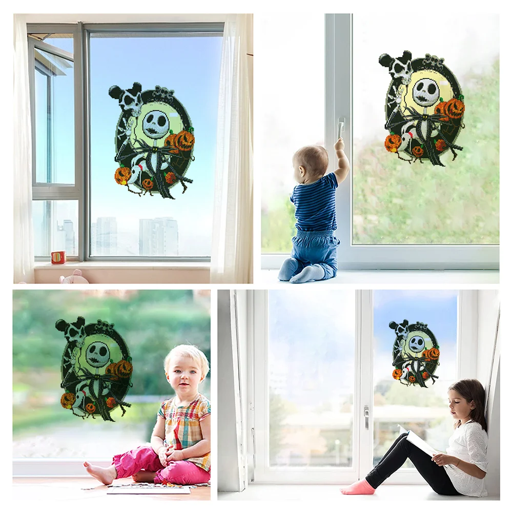Halloween Elemen Gift Diamond Mosaic Stickers 30X40cm (Night Living Dead)