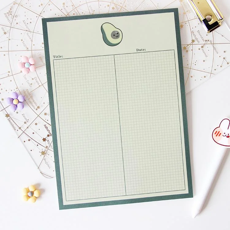 Avocado Flower Memo Pad