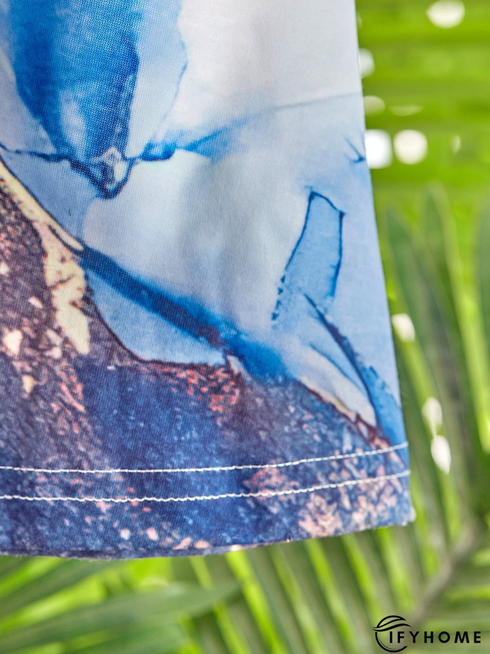 Abstract Short Sleeve Square Neck Casual Dress | IFYHOME