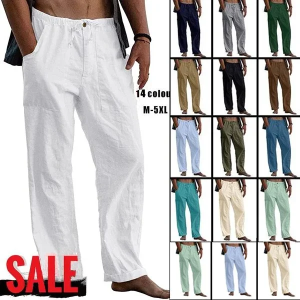 Men's beach casual loose-fitting pants