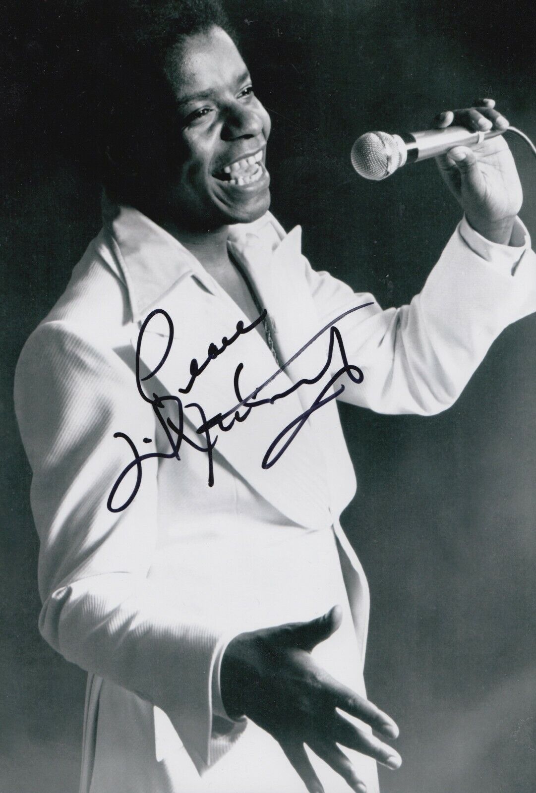 Little Anthony Hand Signed 12x8 Photo Poster painting - Music Autograph 1.