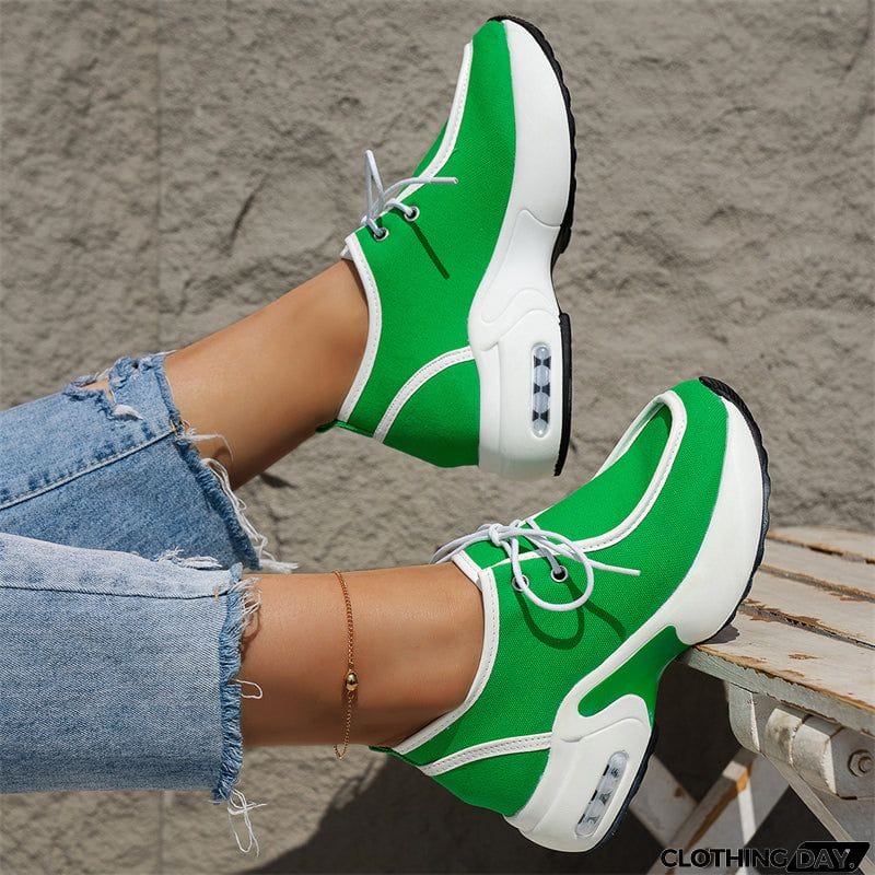 Spring Casual Thick Sole Sports Shoes for Lady