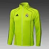 2025/2026 Real Madrid Grass Green Long Zipped Jacket Football Shirt 1:1 Thai Quality
