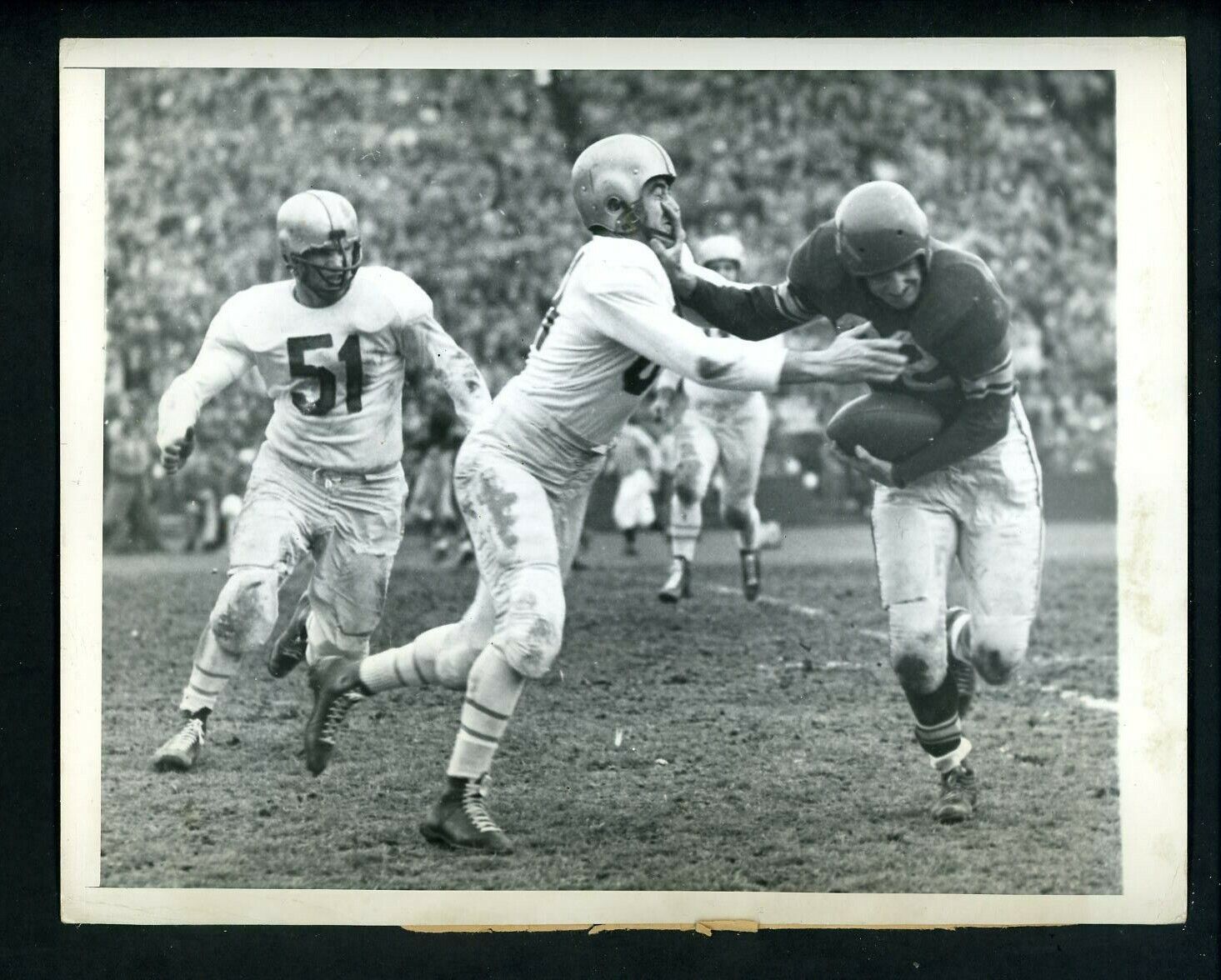 Billy Hillenbrand George Kisiday 1948 Type 1 Press Photo Poster painting Baltimore Colts Bills