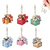 (US Local)6PCS  Gift Dogs DIY Diamond Painting Keychain Diamond Art Kits Keyrings