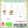 2Pcs Blumen in Vase - 5d DIY Handwerk Anhänger