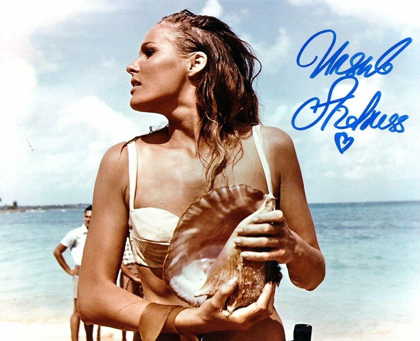 Genuine Hand Signed Ursula Andress Dr No Photo Poster painting 10 x 8 Photo Poster painting  James Bond COA