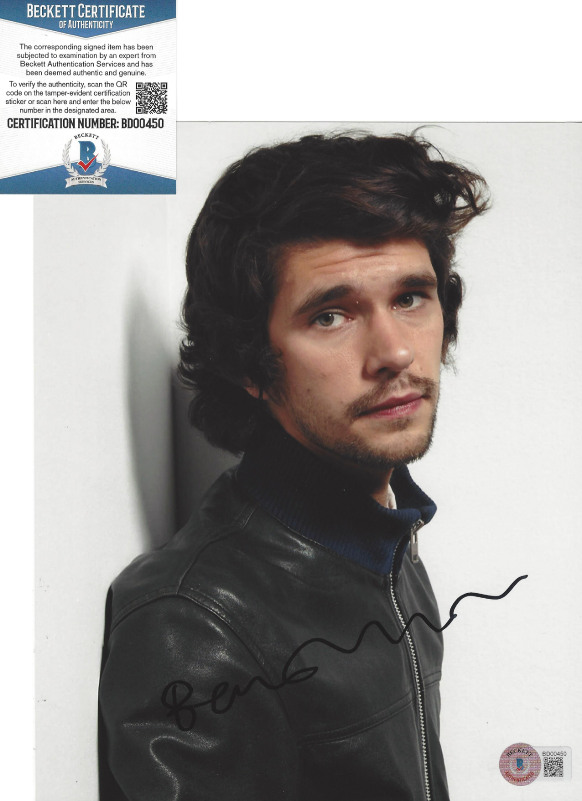 BEN WHISHAW SIGNED PERFUME 8x10 MOVIE Photo Poster painting ACTOR MARY POPPINS B BECKETT COA BAS