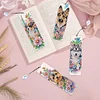 4Pcs Fleur Chiot-Bricolage Marque-Page