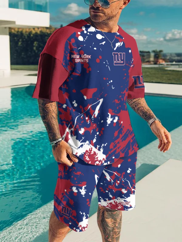 New York Giants Limited Edition Top And Shorts Two-Piece Suits