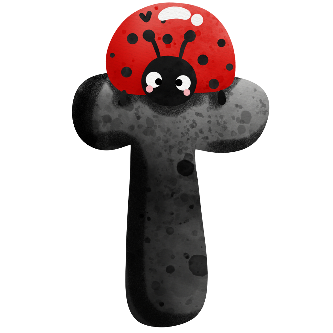 Diamond Painting - Full Round/Square Drill - Ladybug Alphabet(30*30 - 50*50cm)