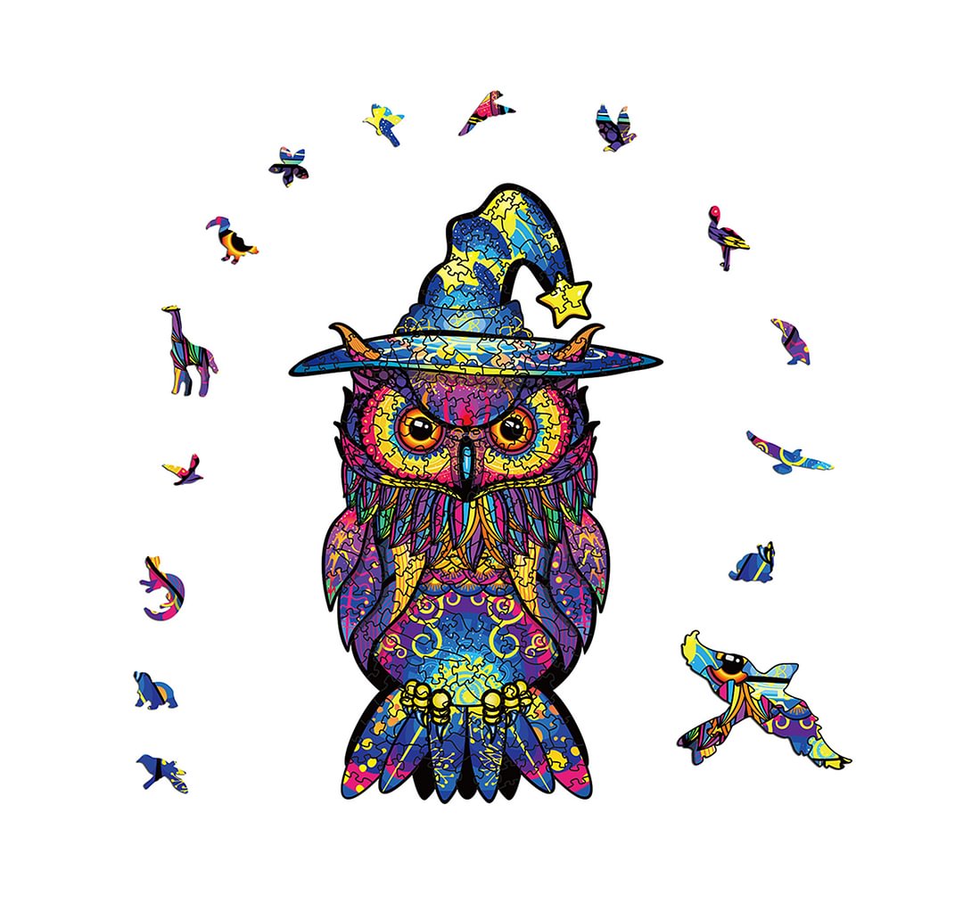 Ericpuzzle™ Ericpuzzle™ Halloween Owl Wooden Puzzle