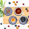2Pcs/set Diamond Painting Letter Coaster Cup Cushion Home Decor