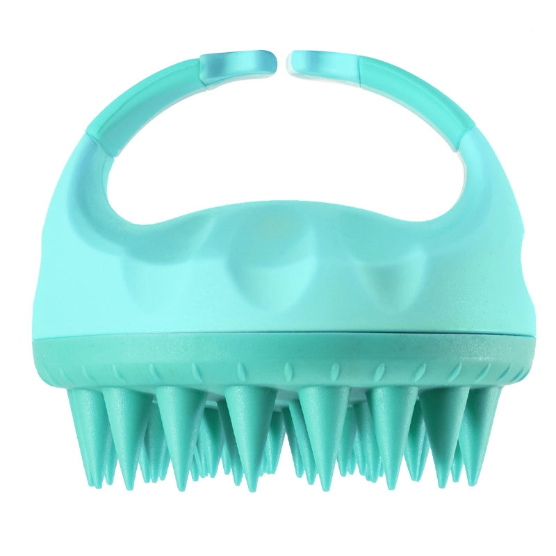 Minimalist Solid Color ABS TPE Silica Gel Shampoo Brush Bathing