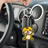 Tiger Beaded Counted Cross Stitch Ornament Kit Cross Stitch Bead Keychain (B)