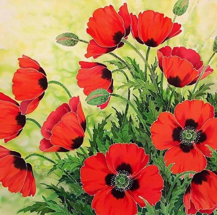 Special-shaped Diamond Painting - Flowers(30*30cm)