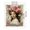 >SALE<Lady Printed Cross Stitch Kit 40x50cm DIY 11CT Thread Art Needlework Home Decor