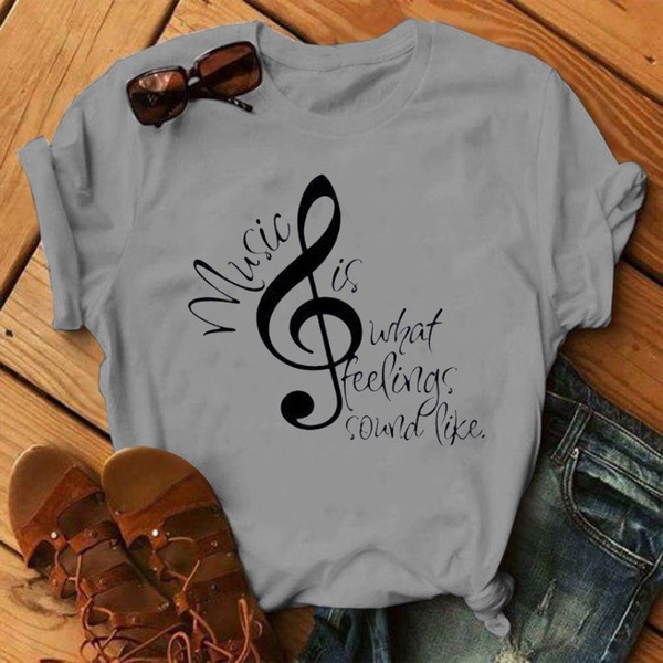 Summer Sheet Music Short Sleeve T-Shirt