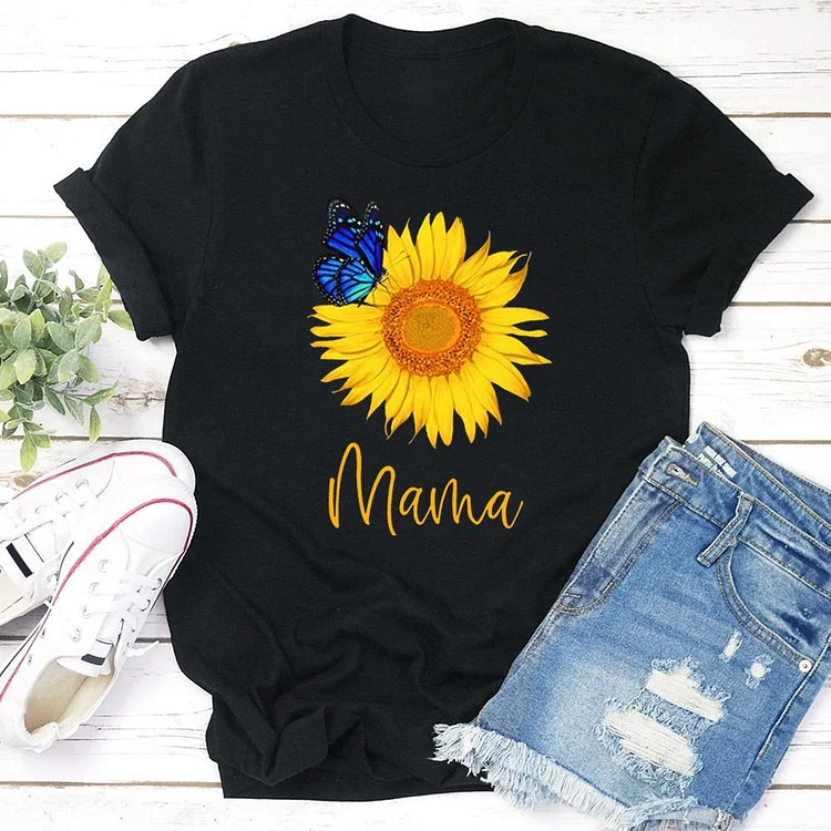 Sunflower and butterfly insect T-shirt Tee -04286-Annaletters