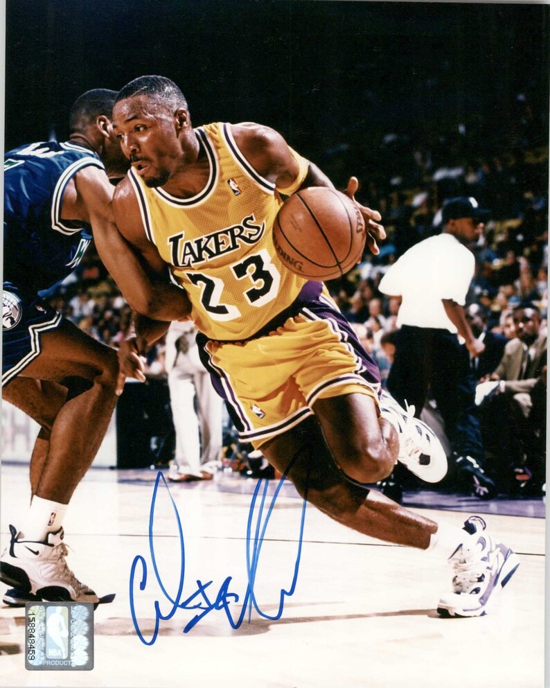 Cedric Ceballos Signed Autographed 8x10 Photo Poster painting (Los Angeles Lakers) - COA Matching Holograms