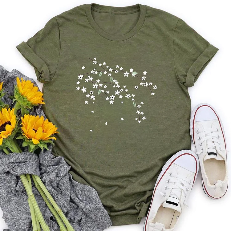 Cherry Blossoms T-Shirt Tee - 01678-Annaletters