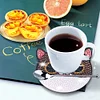 6pcs DIY Diamond Painting Wooden Cartoon Cat Coasters