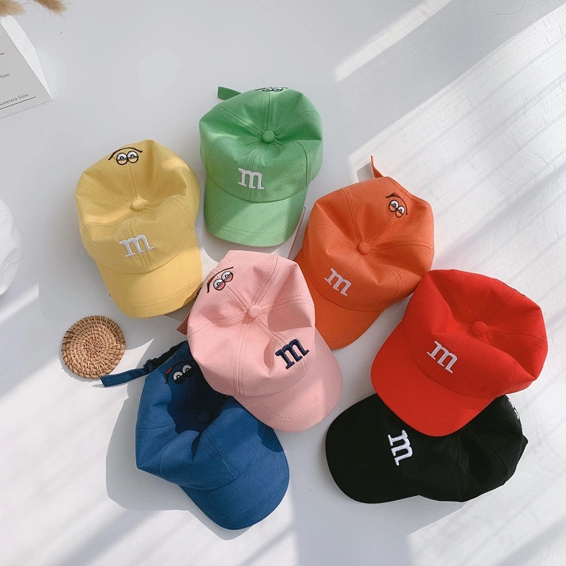 Children's Hat Baby Spring And Autumn Cap Korean Letter Embroidery Boys Autumn And Winter Girls Kids Baseball Cap
