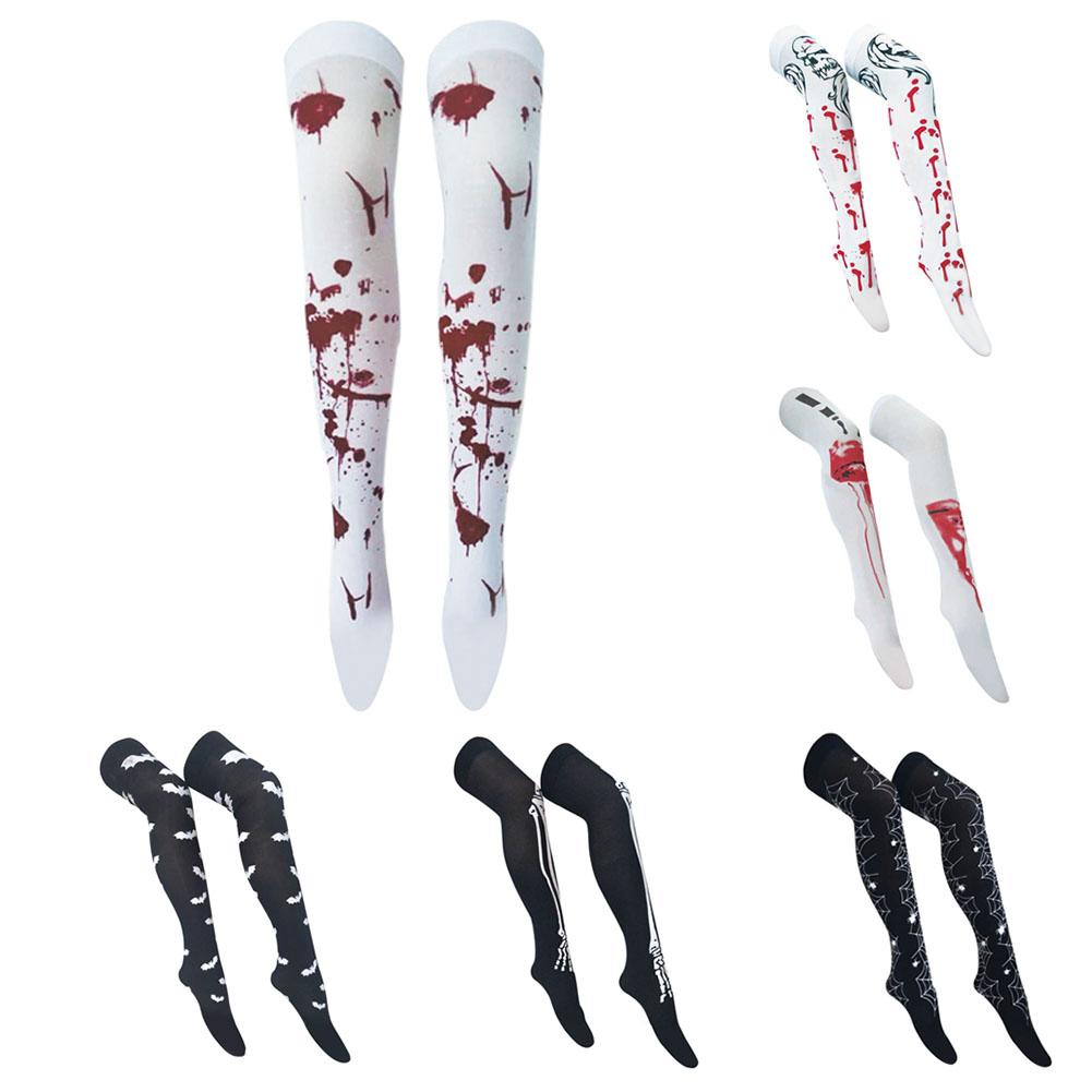 

Halloween Bloody Silk Stockings Polyester Blood Socks Stockings Cosplay Kit, 501 Original